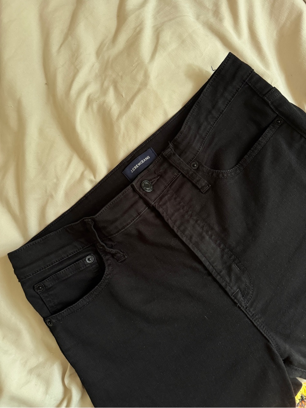 J.Crew Toothpick Black 10" High Rise Skinny Jeans Size 30 / 10 Like New - Picture 7 of 14